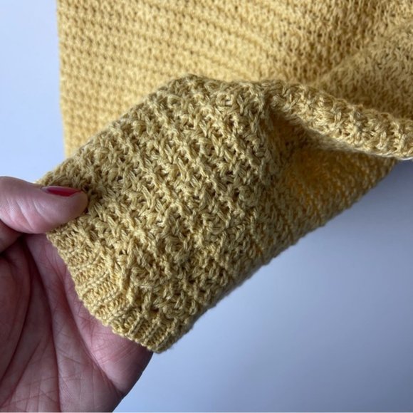 Love Ellie Stitch Fix Yellow Crochet Knit Tank S - Picture 6 of 9